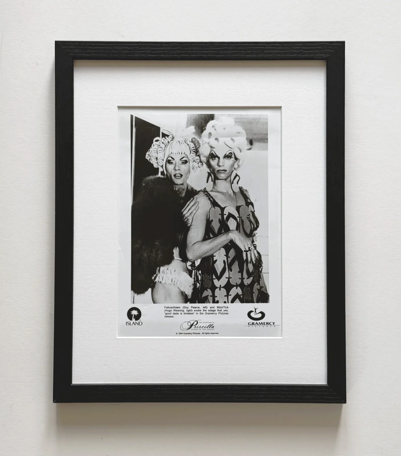 Priscilla Queen Of The Desert Photo Original 8X10 Inch B&W Press Still: Framed, изображение 2