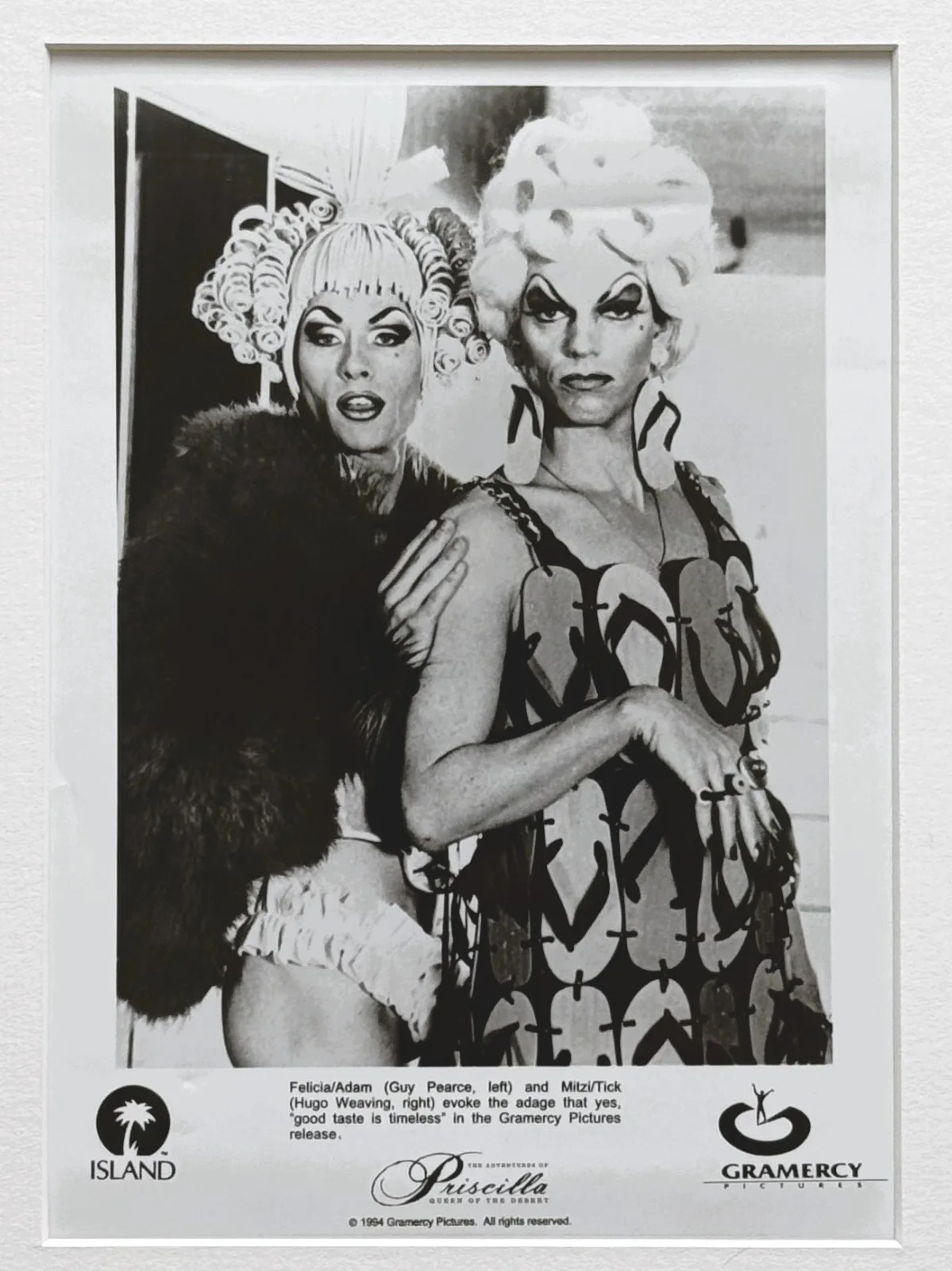 Priscilla Queen Of The Desert Photo Original 8X10 Inch B&W Press Still: Framed, изображение 3