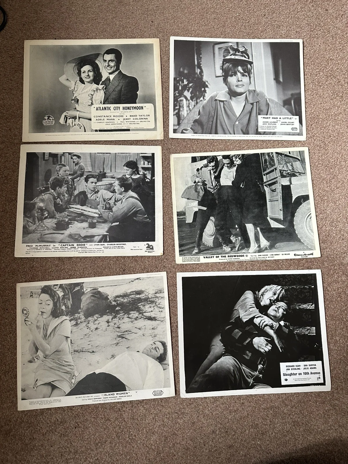 Bundle Of 40 Rare Original Lobby Cards …. Paul Newman Inc 1950s, image 4