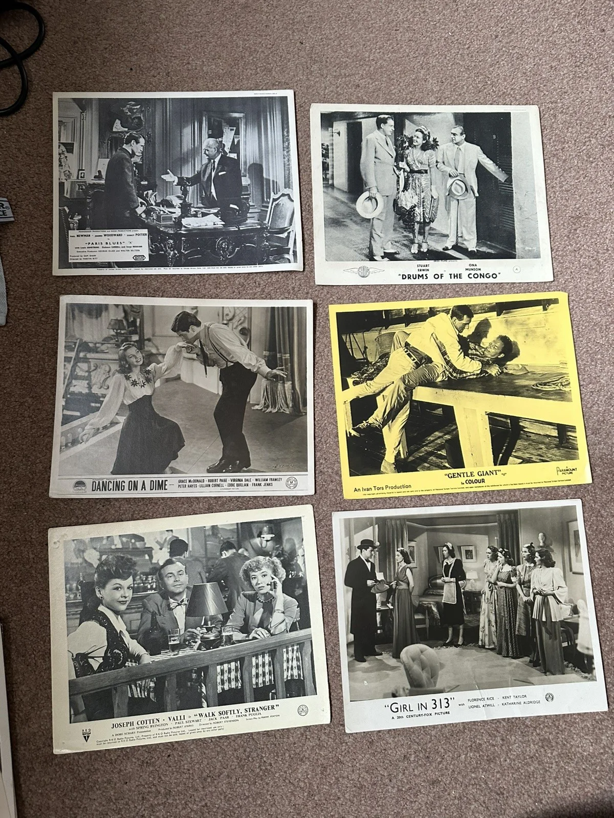 Bundle Of 40 Rare Original Lobby Cards …. Paul Newman Inc 1950s, image 5
