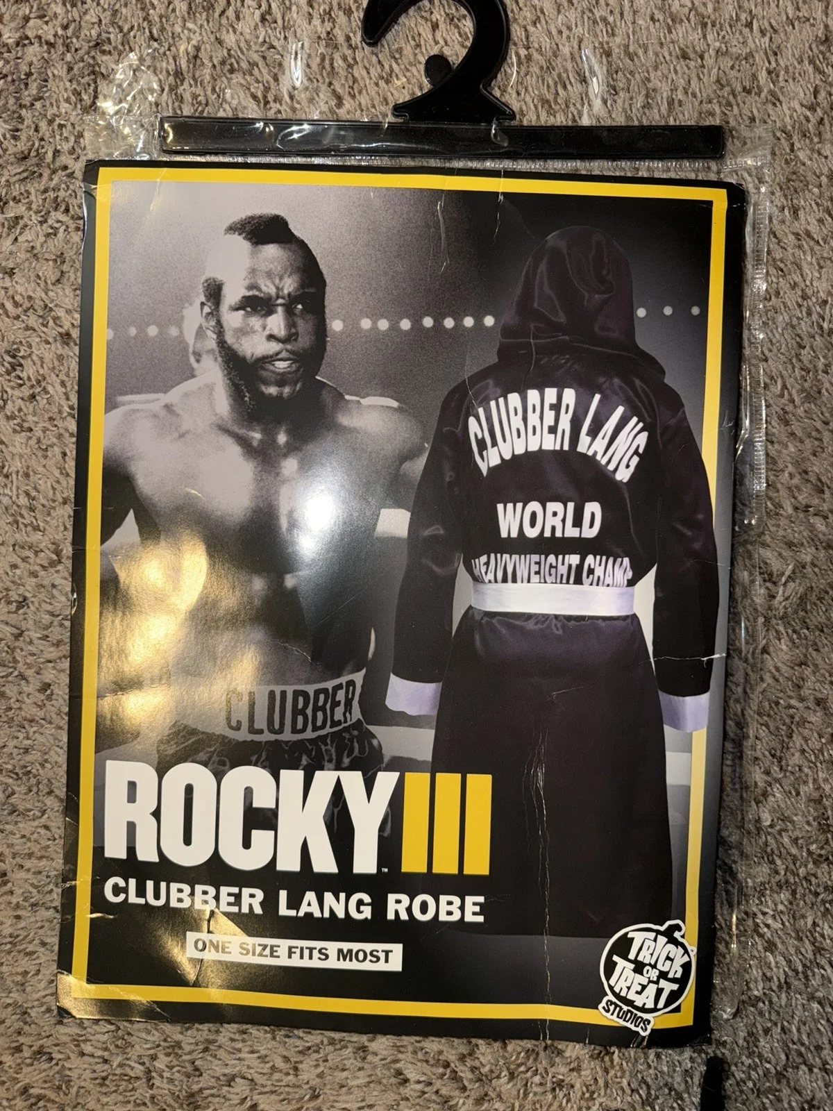 Mr T Autographed Clubber Lang Inscribed Rocky III Boxing Trunks RARE COA, image 4
