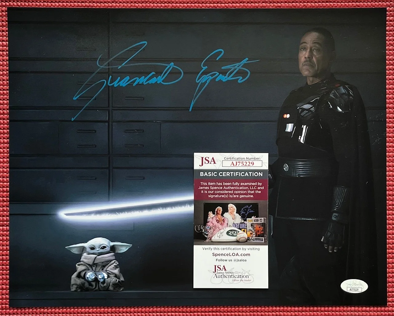 Giancarlo Esposito — JSA autographed GIANCARLO ESPOSITO signed "THE MANDALORIAN" Color Photo 14"x 11"