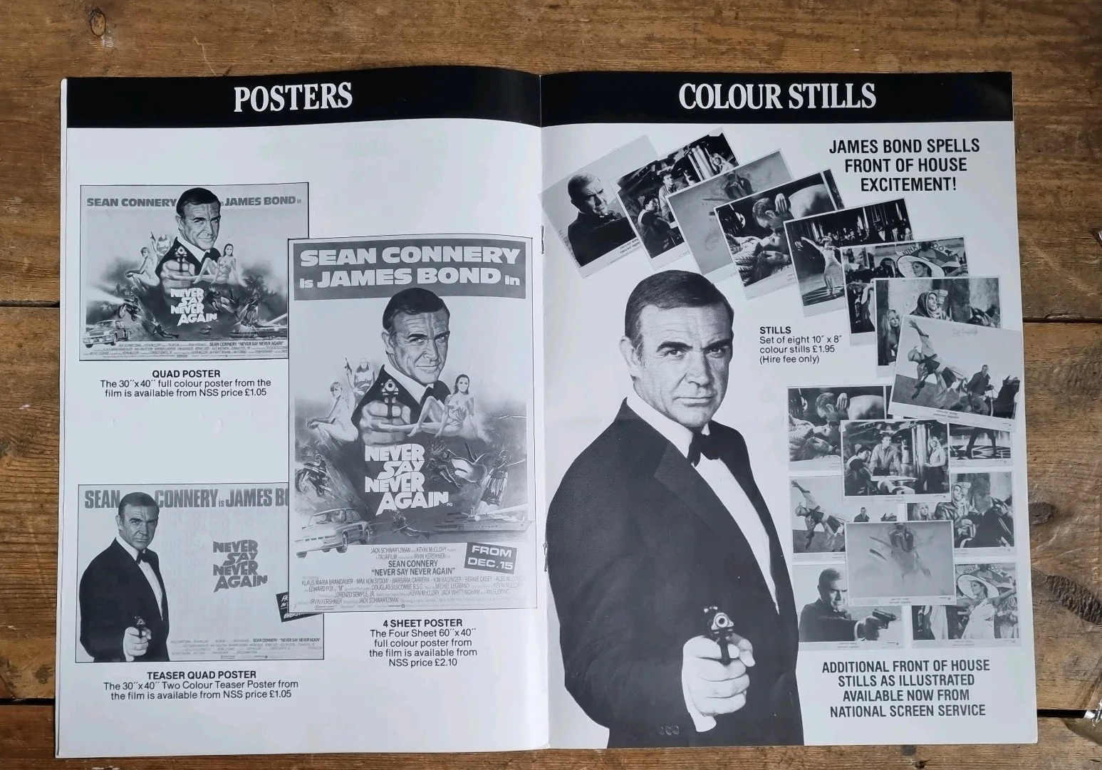 NEVER SAY NEVER AGAIN JAMES BOND 007 EXHIBITORS CAMPAIGN PRESS BOOK/KIT, image 4