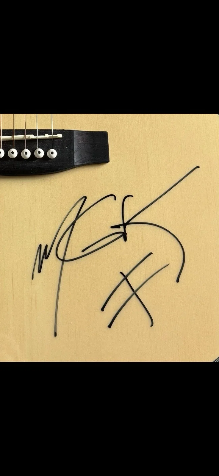 Machine Gun Kelly MGK & MOD SUN Autographed/Inscribed “Stay Away”Acoustic Guitar, изображение 4