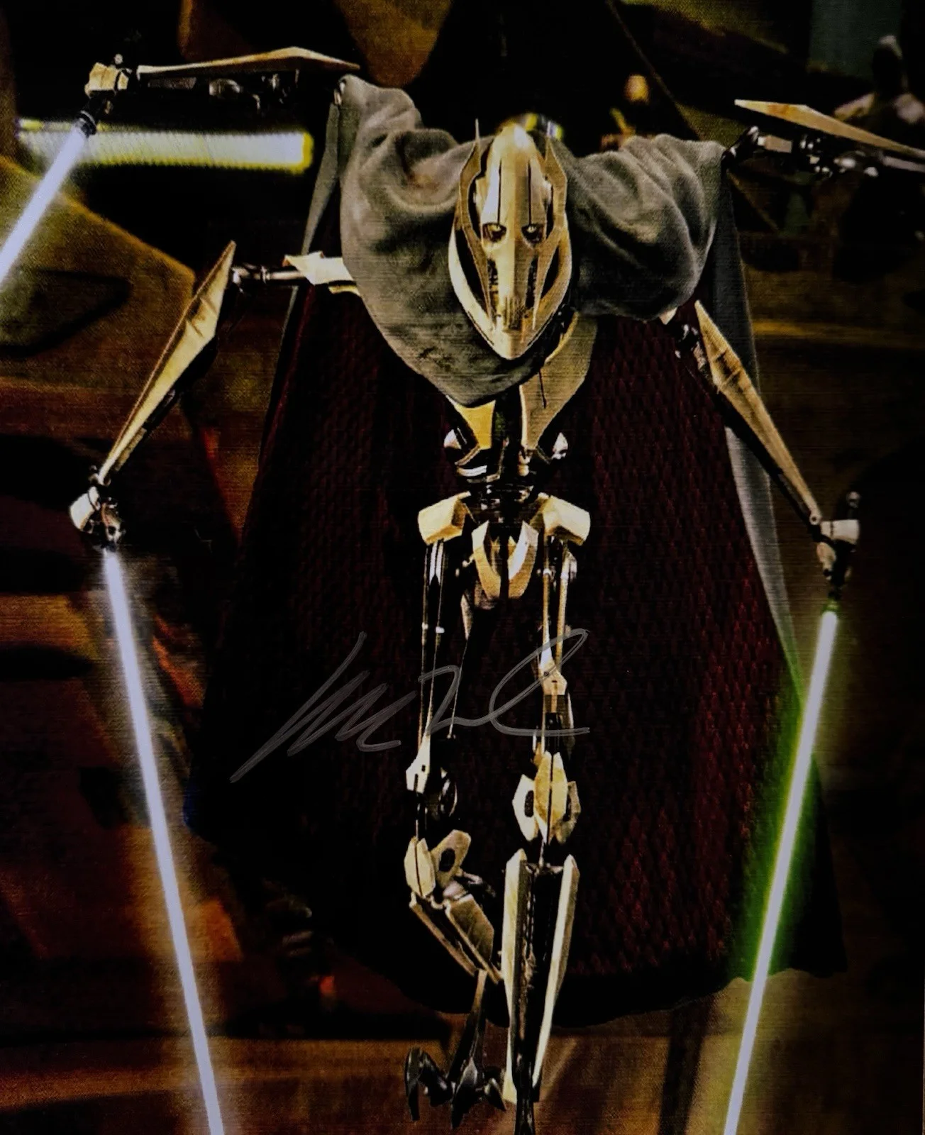Matthew Wood — Star Wars- Matthew Wood signed 8x10 Photo General Grievous COA #710108