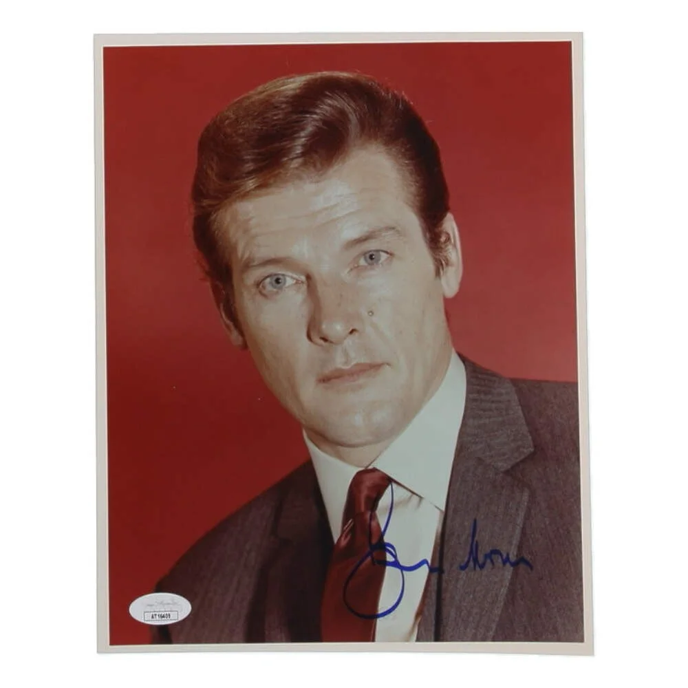 Roger Moore — Roger Moore Signed 8x10 Photo (JSA)