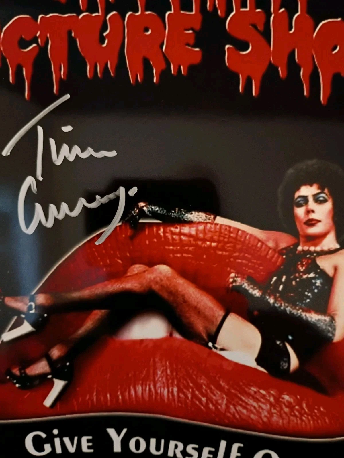 Tim Curry — Tim Curry Rocky Horror Signed 8x10 with COA, image 2