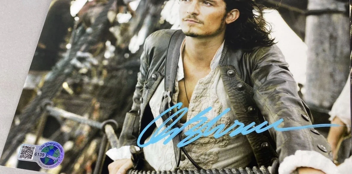 Orlando Bloom Signed Pirates Of The Caribbean Photo 8 X 10 - Authentic w/COA, изображение 2