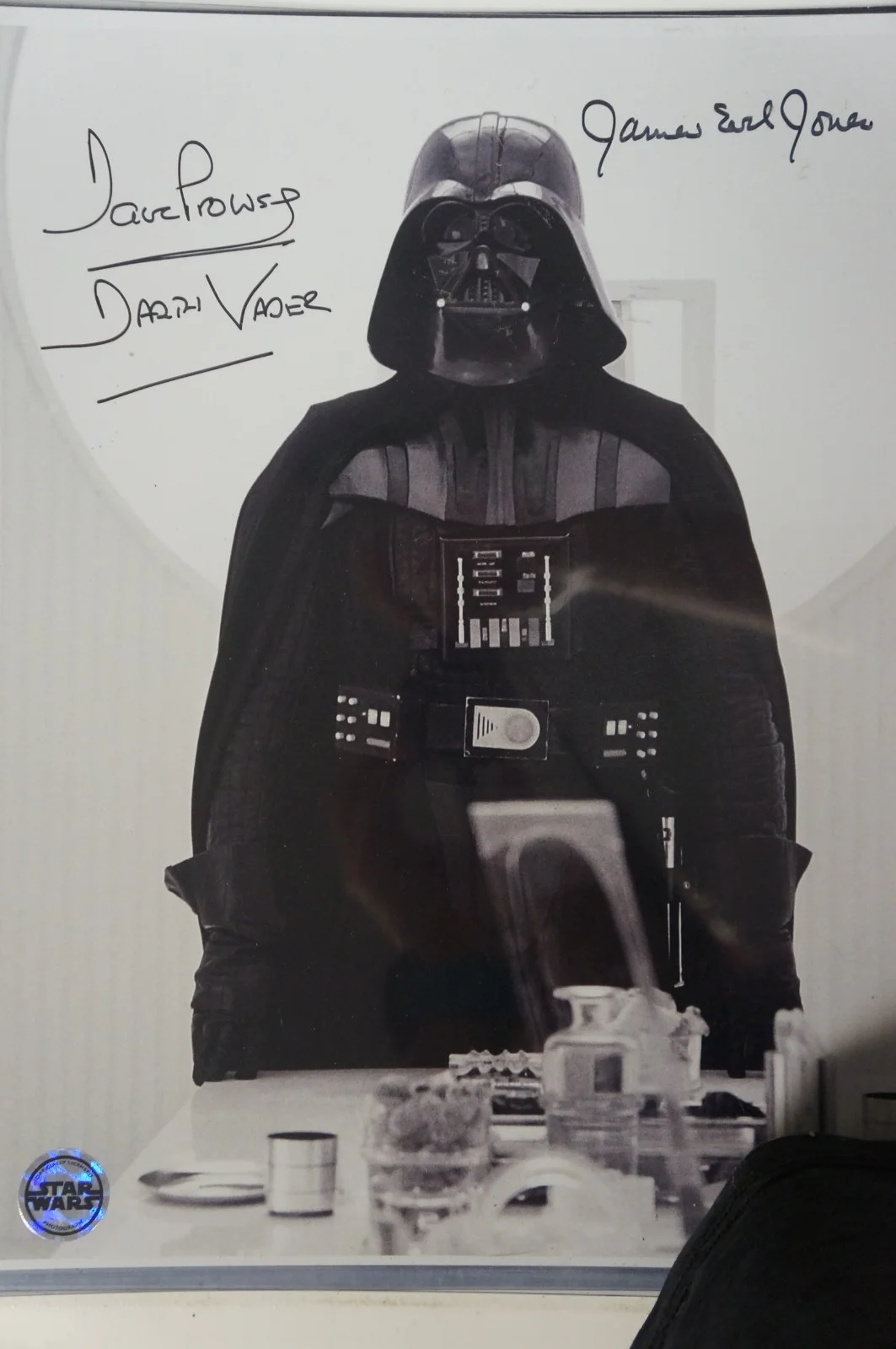 james earl jones — James Earl Jones David Prowse Darth Vader signed 11x14 photo Star Wars, image 2