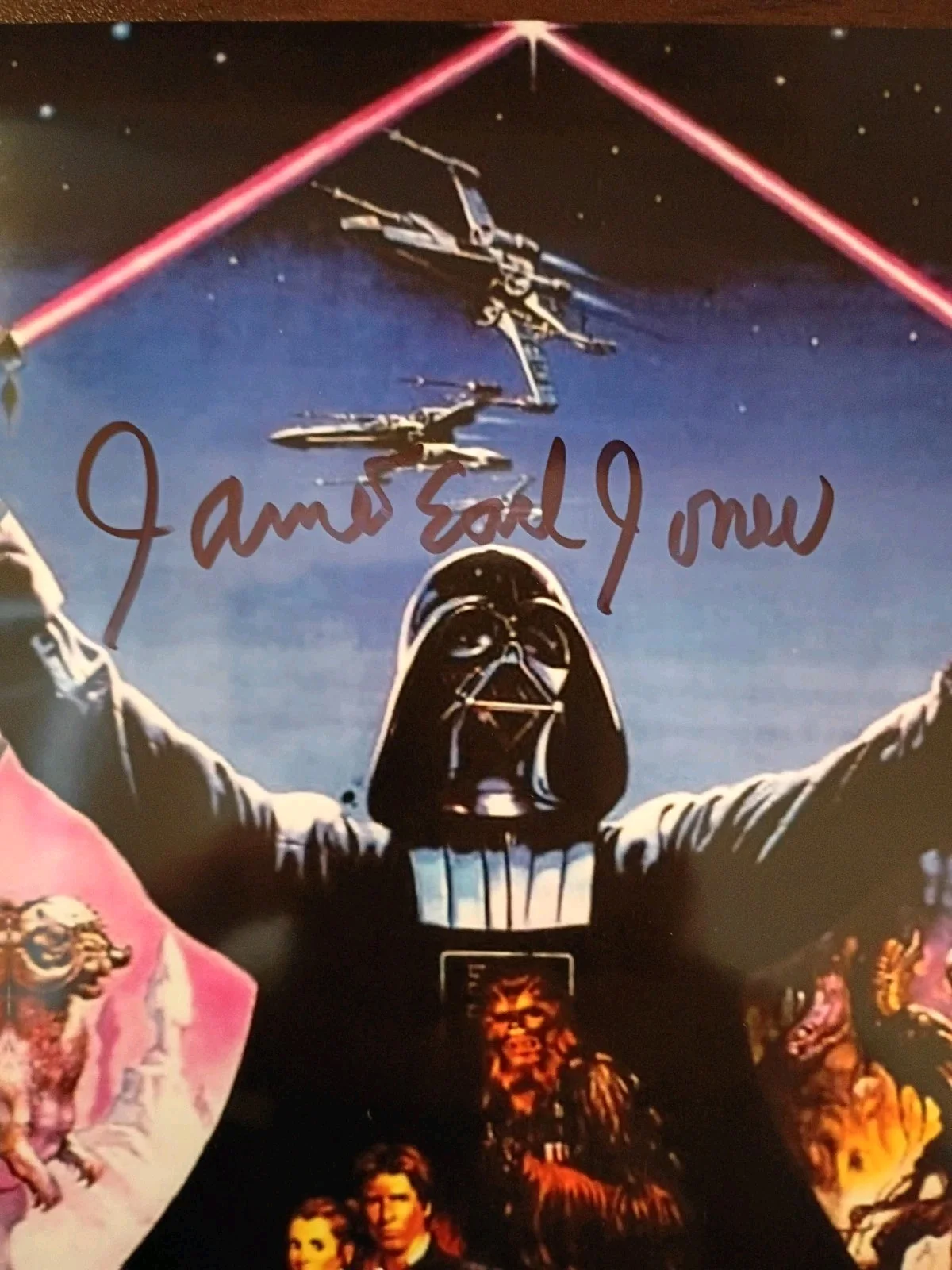James Earl Jones — James Earl Jones Star Wars Signed 8x10 COA /Matching Numbered Sticker, изображение 2