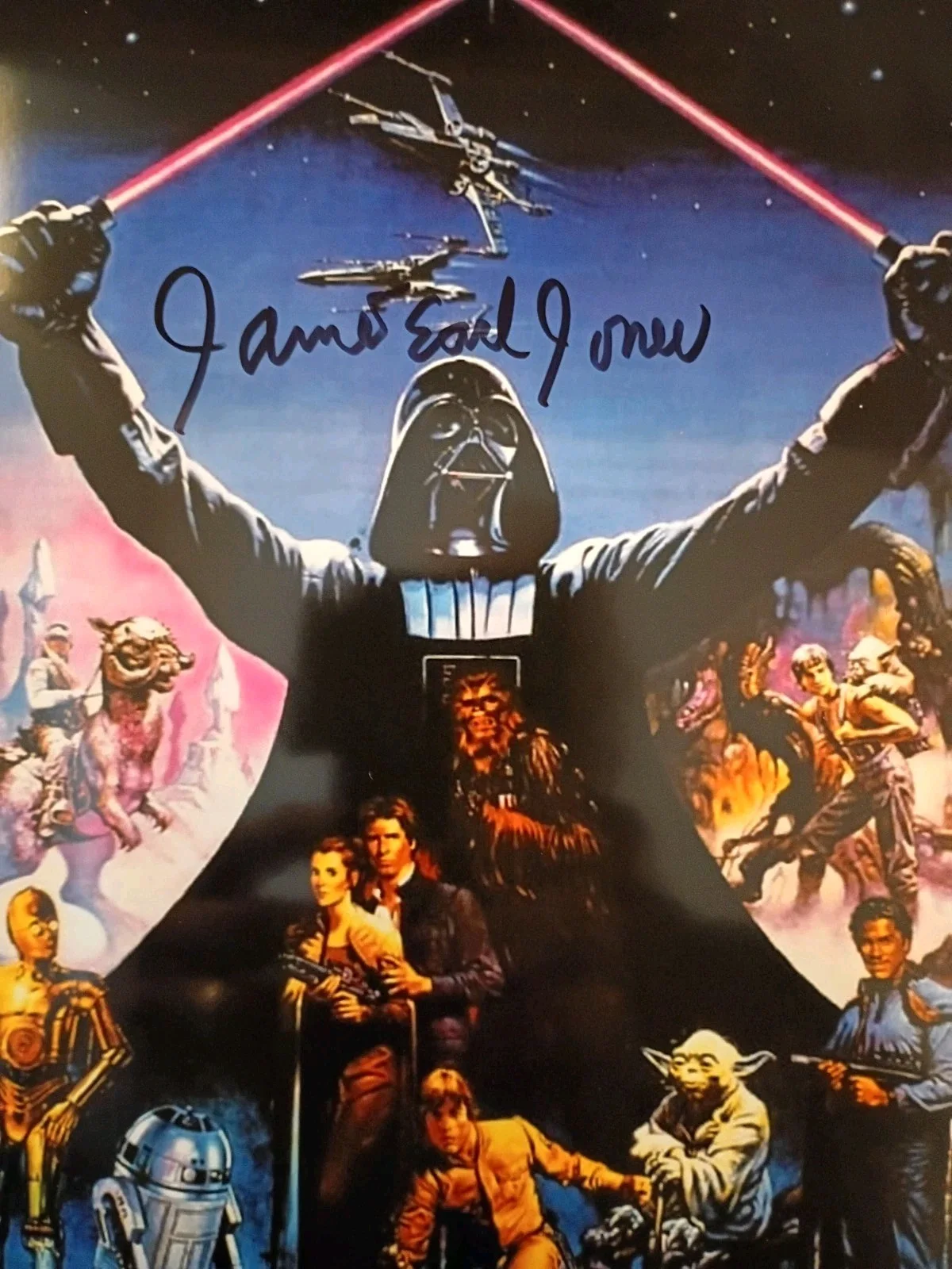 James Earl Jones — James Earl Jones Star Wars Signed 8x10 COA /Matching Numbered Sticker, изображение 3