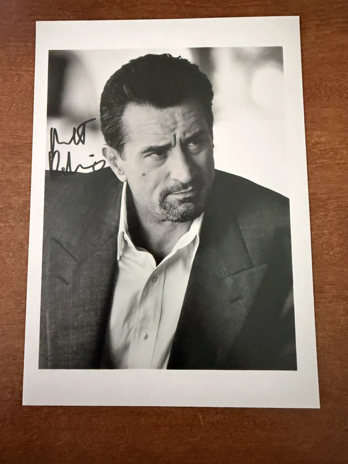 Robert DeNiro — Robert DeNiro 5x7 Autographed Black & White Photo Signed HEAT, изображение 2