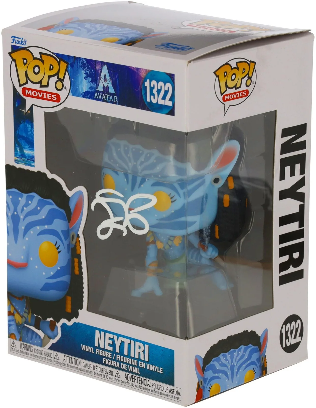 Zoe Saldana — Zoe Saldana Avatar Autographed Neytiri #1322 Funko Pop!