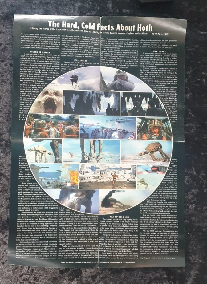Star Wars Battle of Hoth Promotional Poster 20x14 Inches + Fact Sheet UK, изображение 5