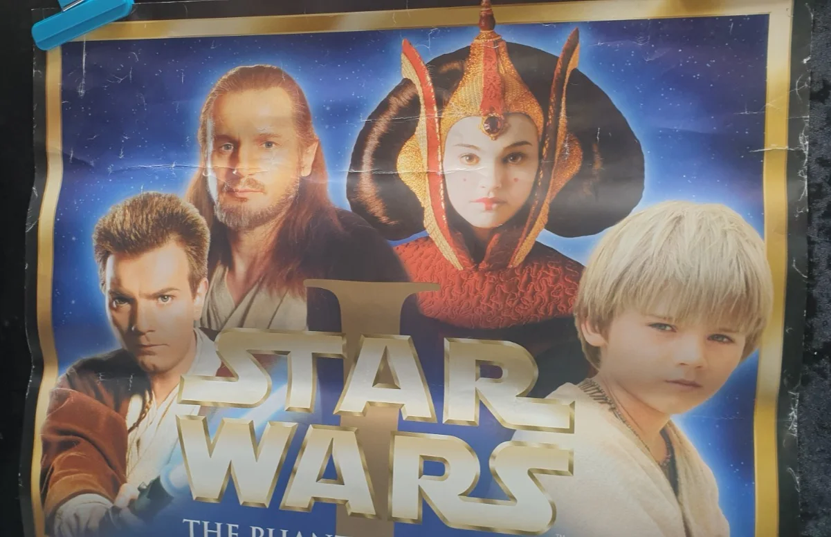 Star Wars The Phantom Menace Video Release Poster UK 70x50cm Promotional VHS, image 2