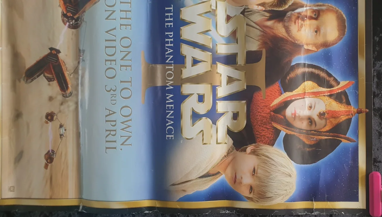 Star Wars The Phantom Menace Video Release Poster UK 70x50cm Promotional VHS, image 5