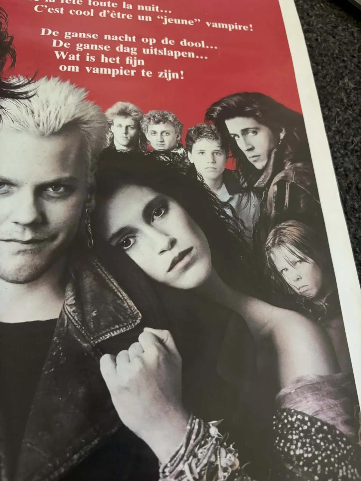 Lost Boys 80s classic rare Belgium Movie Poster, изображение 5