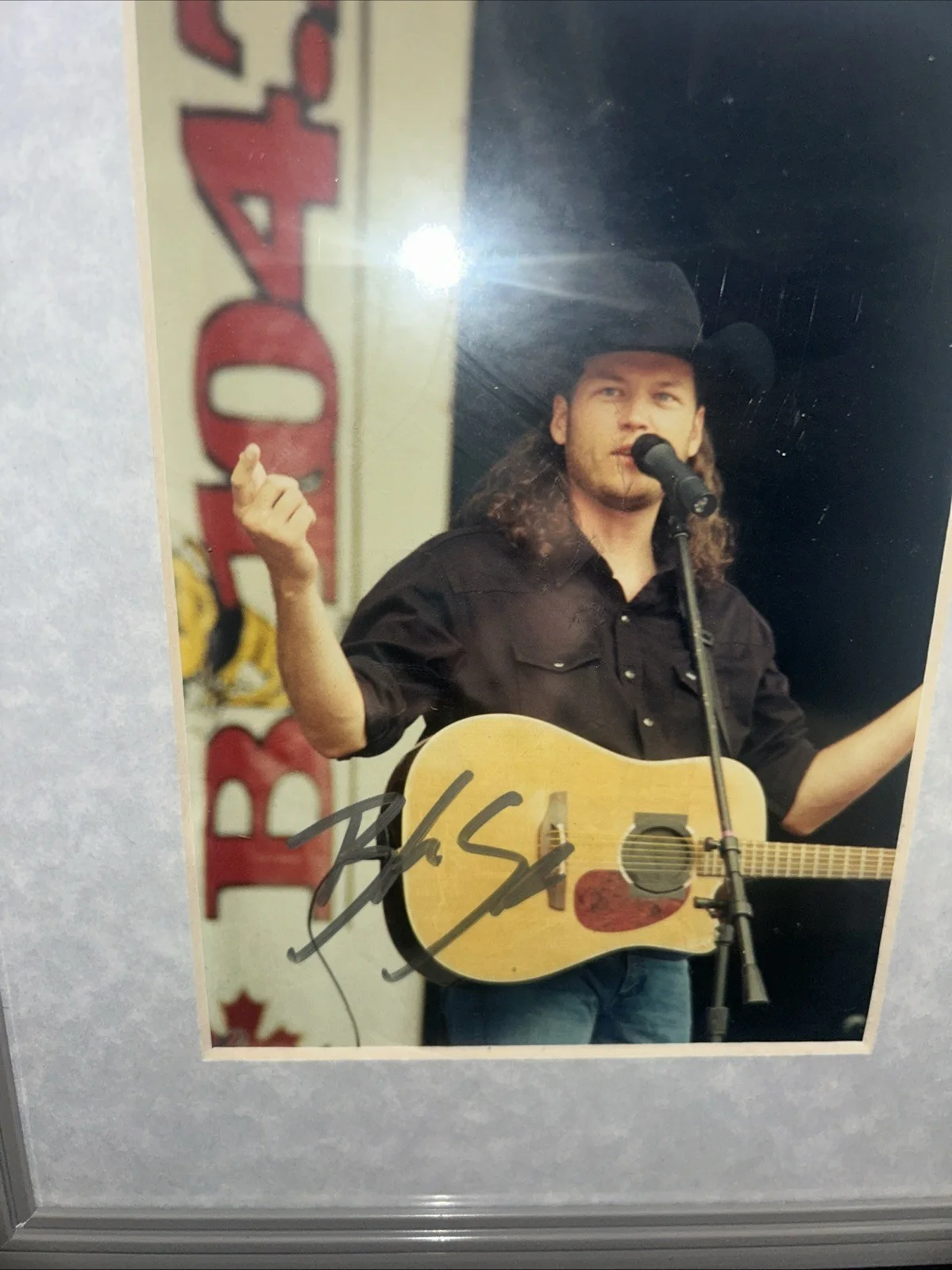 Blake Shelton Country Singer Signed Photograph/ Syracuse NY/ 8x10 Frame, image 2