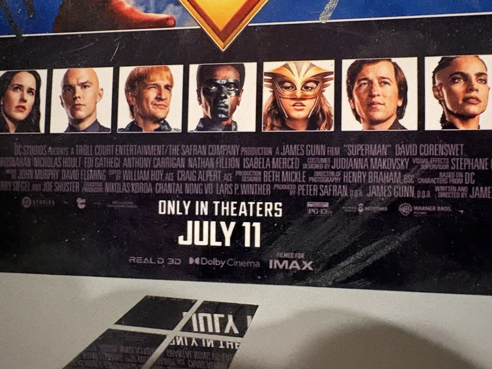 David Corenswet — 7 CAST SIGNED SUPERMAN 2025 8x10 Photo David Corenswet Nicholas Holt, изображение 4
