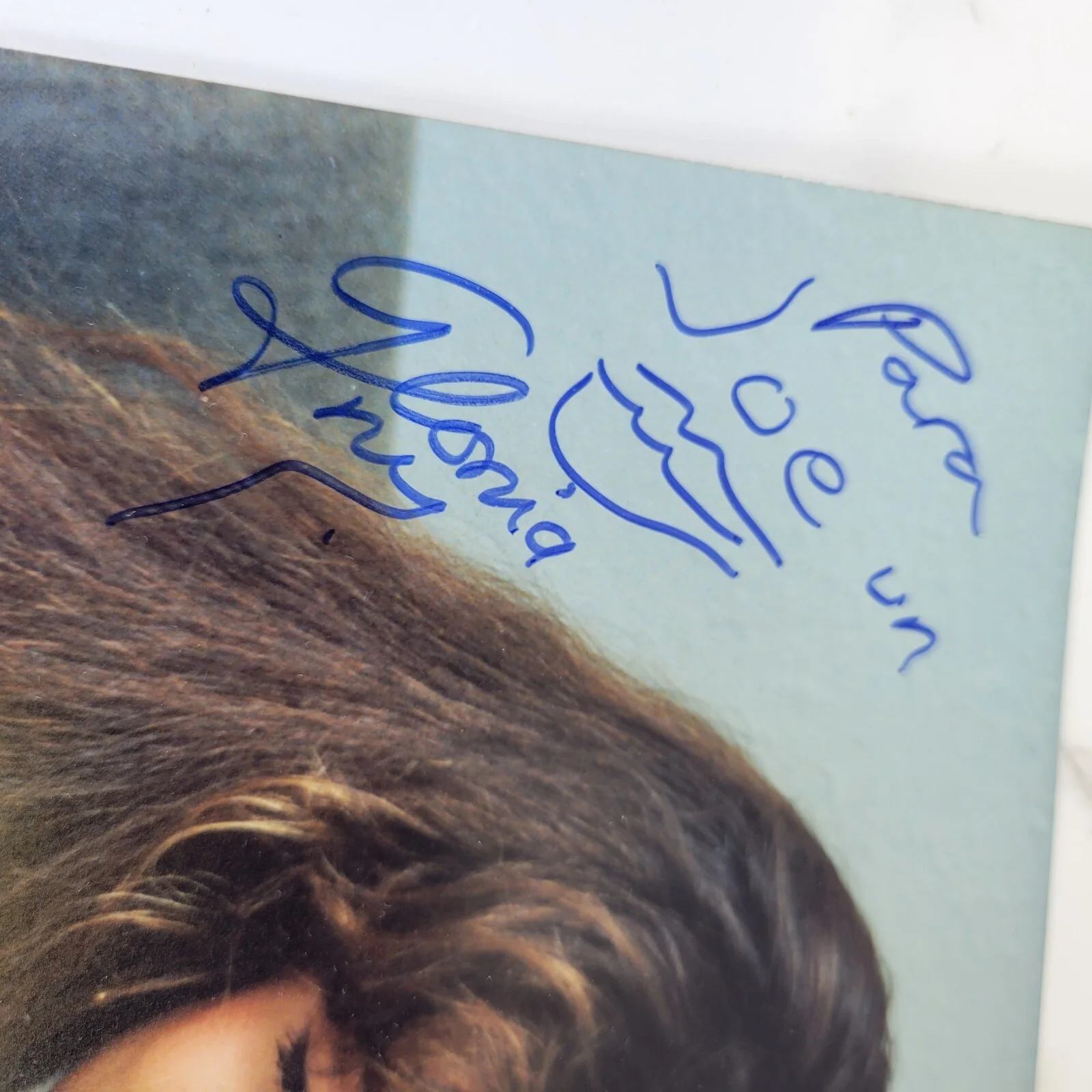 1980's GLORIA TREVI SIGNED 8X10 PHOTO AOTOGRAPHED CON BESO, MEXICO, изображение 2