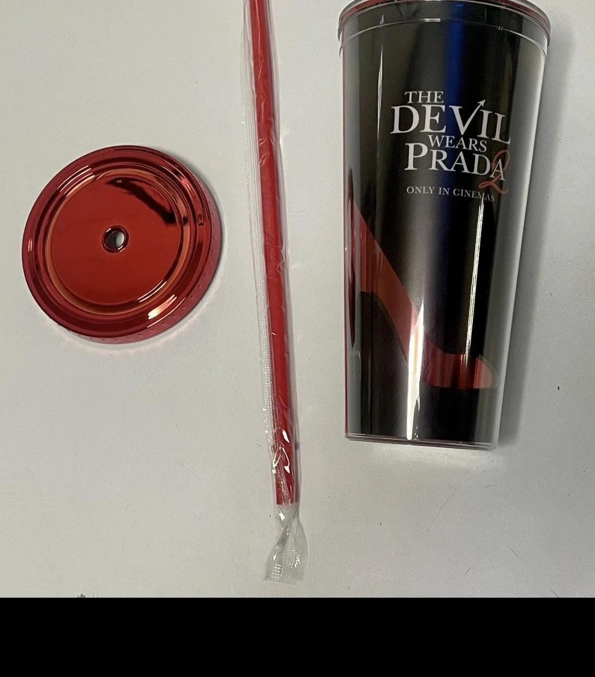 The Devil Wears Prada 2 Iconic Black New UK Cinema Exclusive Double Walled Cup, изображение 2
