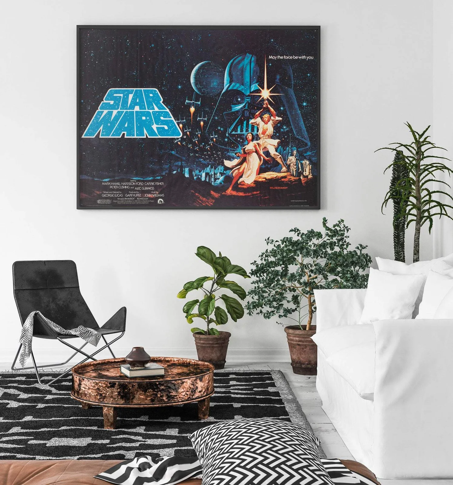 Star Wars 1977 UK Quad Film Poster, Greg and Tim Hildebrandt, изображение 2