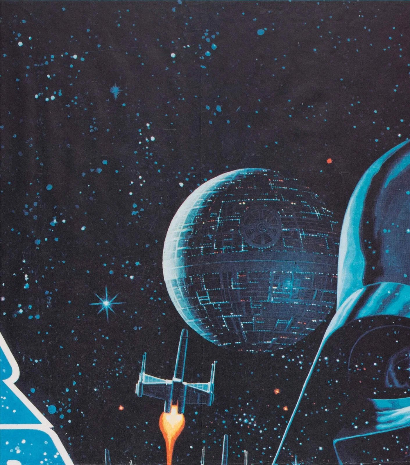Star Wars 1977 UK Quad Film Poster, Greg and Tim Hildebrandt, изображение 4