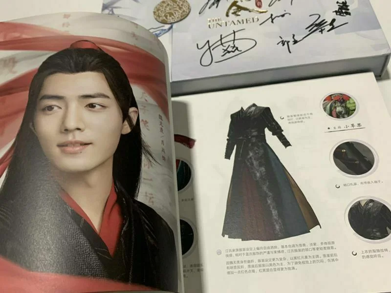 Hand Signed Wang YIBO Xiao Zhan 肖战 Autographed Image The Untamed Gift 王一博 肖战 陈情令, image 4