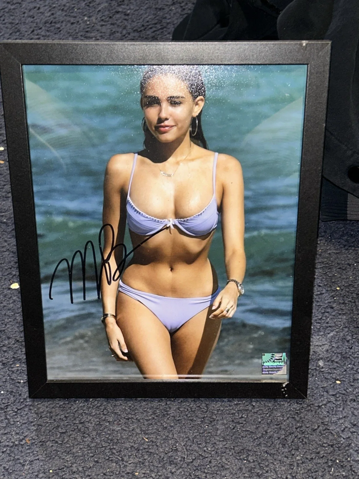 Madison Beer Autographed Coa Beach Framed Picture 😍🔥🙏8x10, image 2