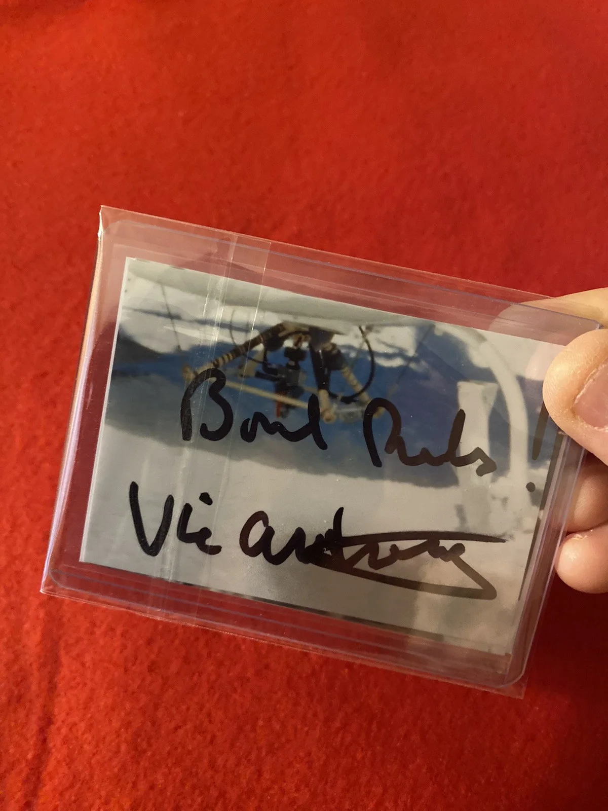James Bond Autograph- Vic Armstrong- Stunt Coordinator For Several 007 Films., image 4