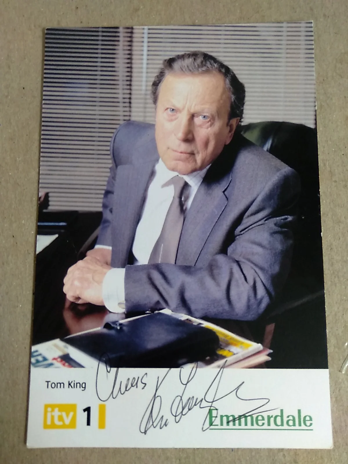 Kenneth Farrington Tom King British Actor 6x4in Autographed Signed Photo, изображение 2