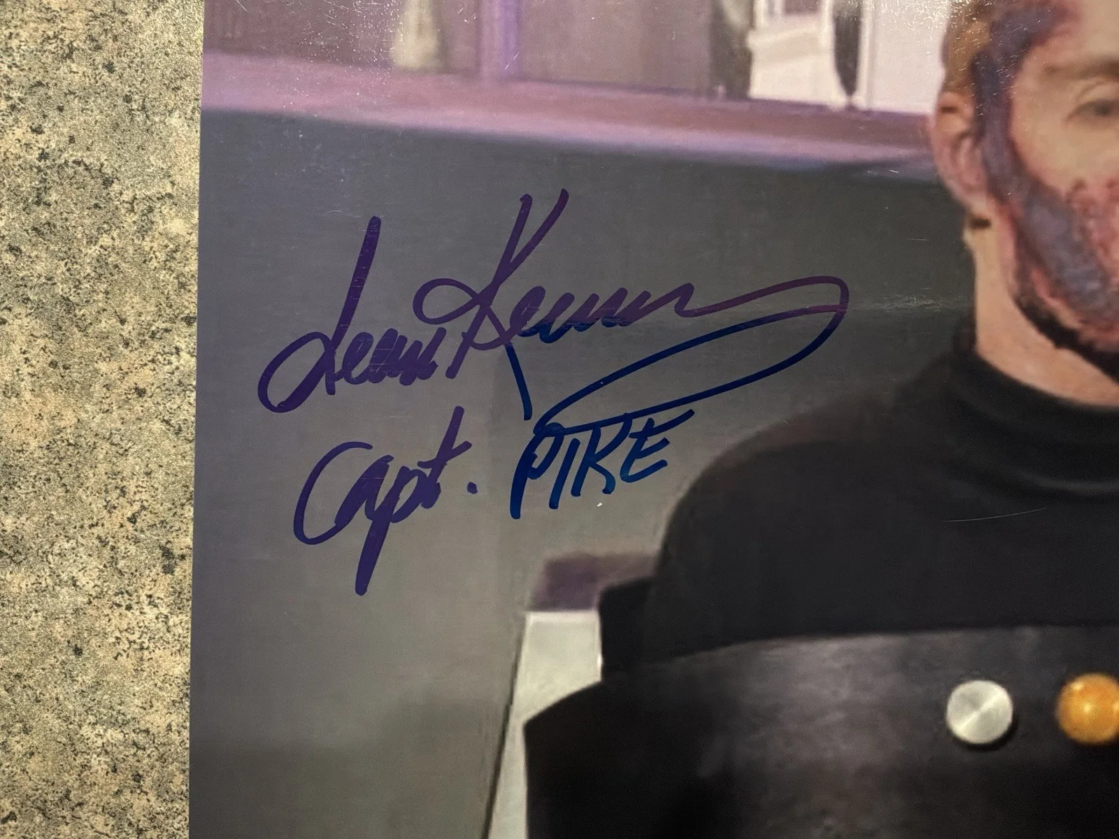 Sean Kenney Star Trek Signed Captain Pike 8x10 Photo JSA Authenticated, изображение 2