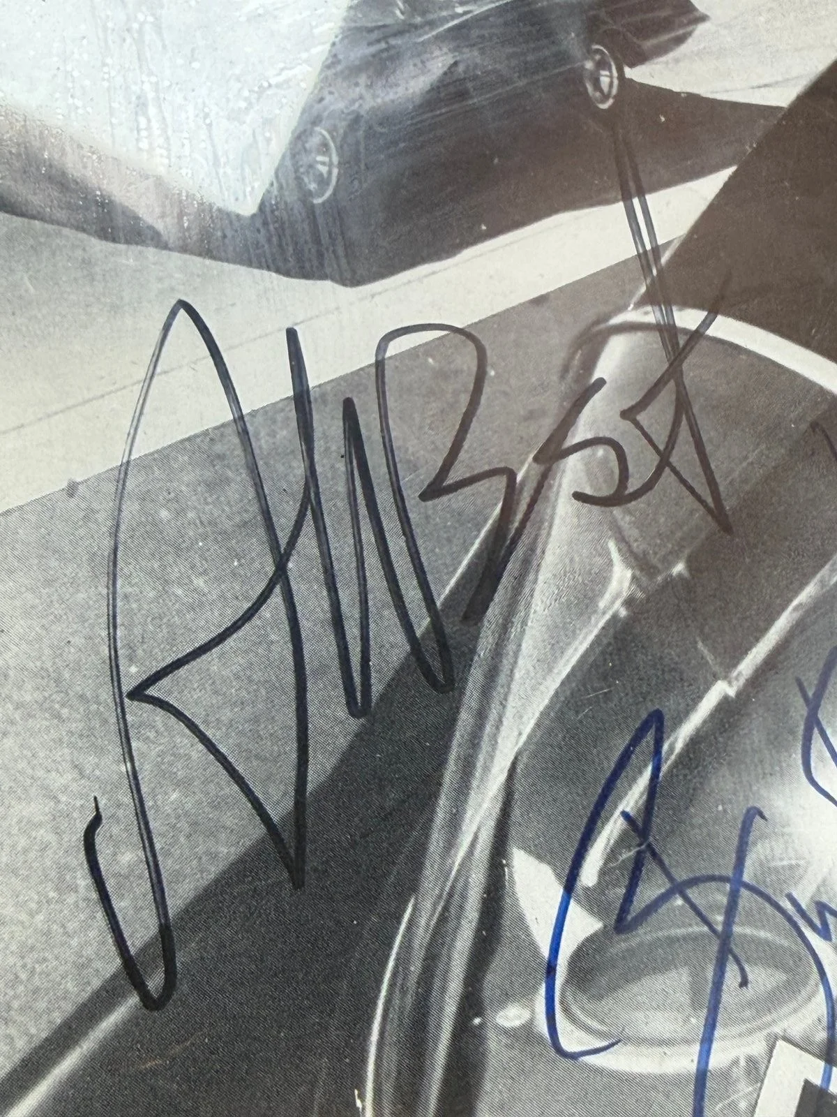 Burt Ward — SIGNED Adam West + Burt Ward Batman Batmobile 1967 Signed Framed Photo, image 3