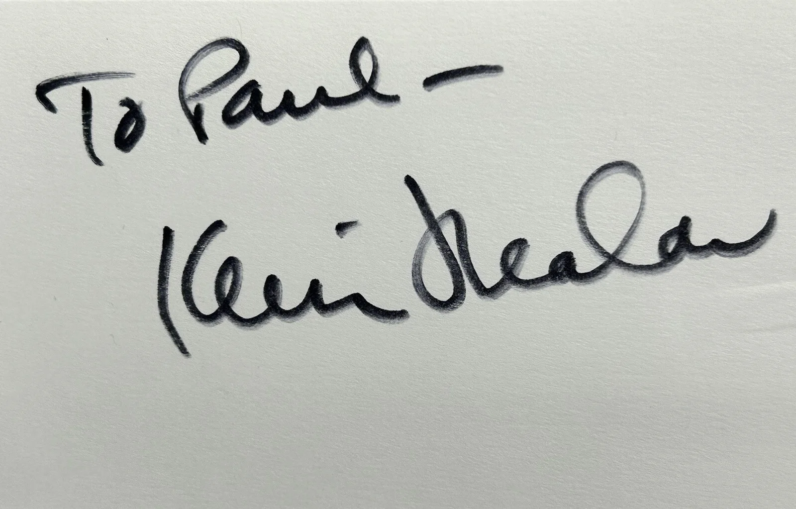 Kevin Nealon — Kevin Nealon American Comedian Actor in SNL Signature Index Card Original