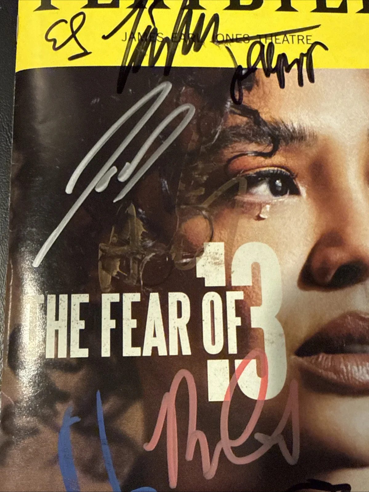 Adrien Brody, Tessa Thompson, cast members — The Fear of 13 signed Broadway Playbill Adrien Brody, Tessa Thompson 8 Cast, изображение 2