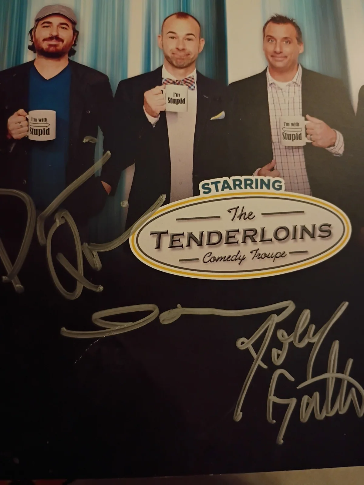 Cast — Impractical Jokers The True TV Where's Larry! Tour Signed Cast, image 3