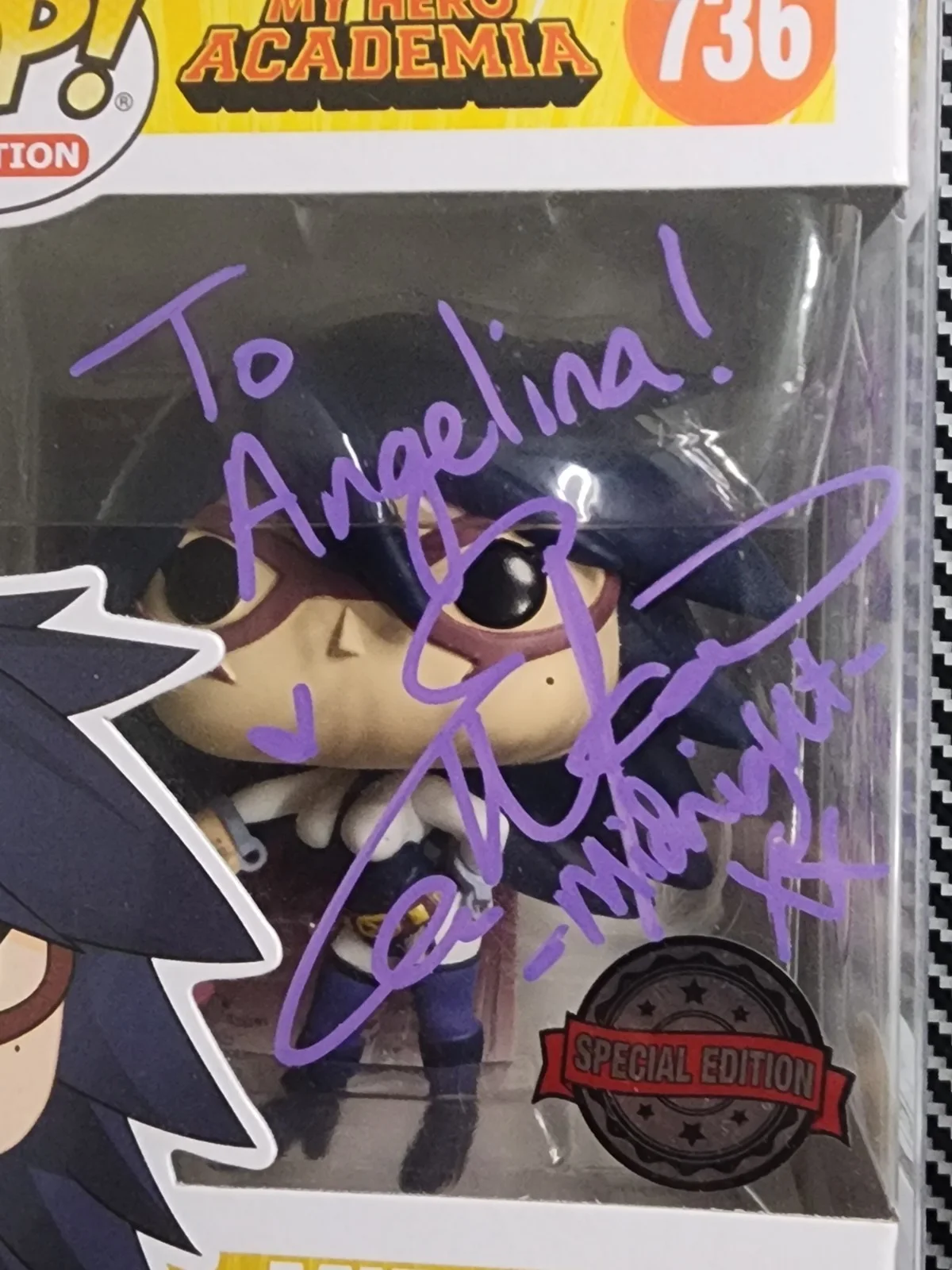 Elizabeth Maxwell Auto Funko Midnight MHA Excl Auto & Inscribed *PERSONALIZED, image 2