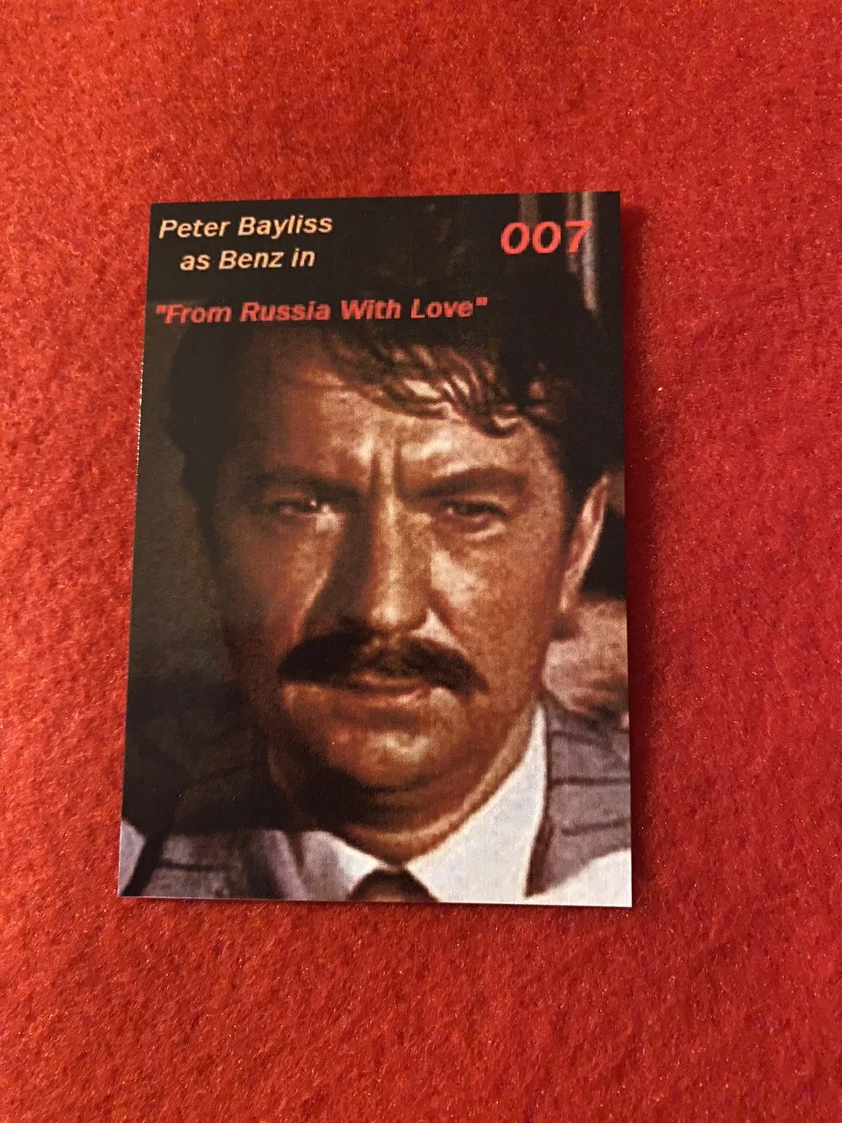 James Bond Autograph- Peter Bayliss Agent Benz In “From Russia With Love”. RARE!, изображение 2
