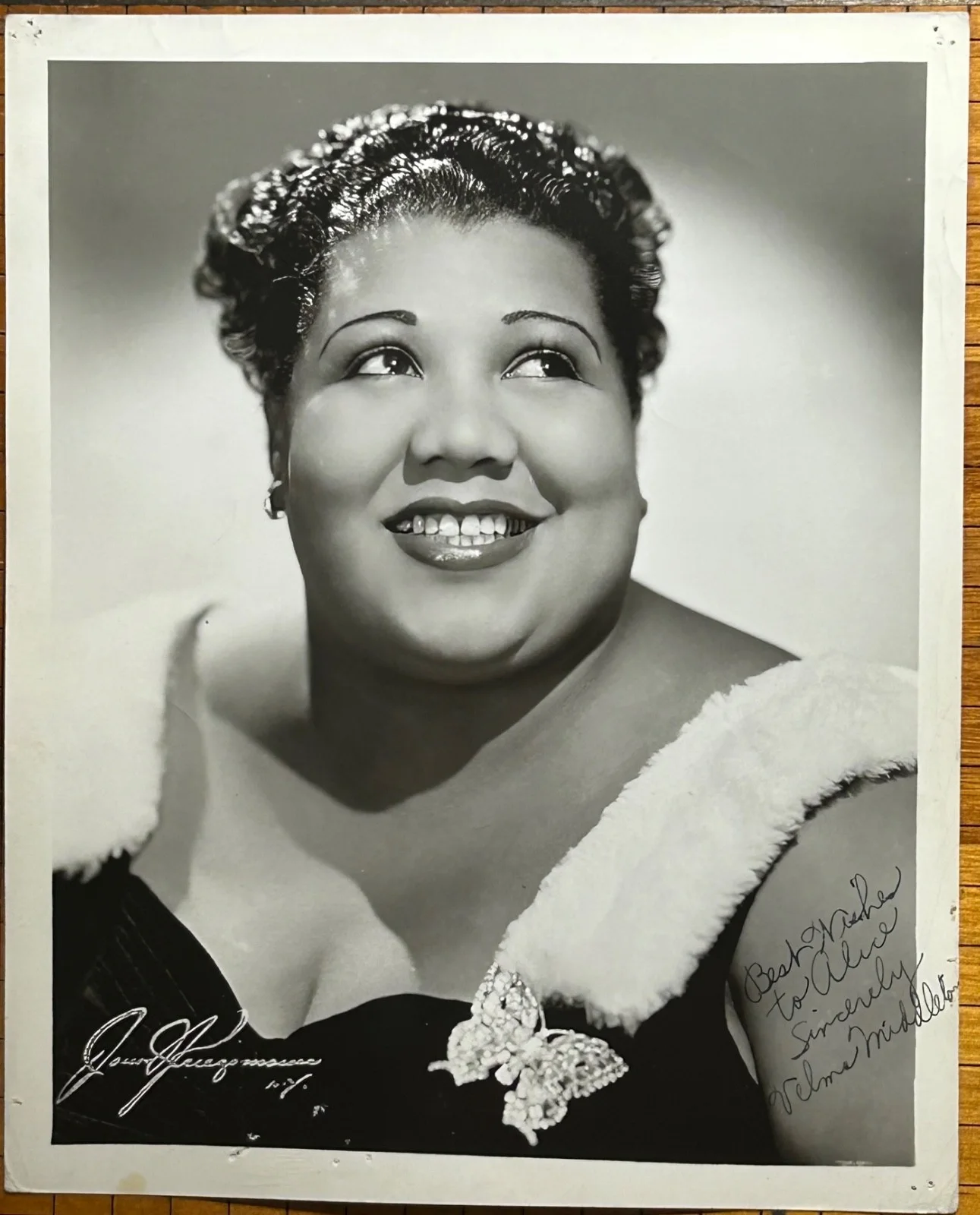 VELMA MIDDLETON—SIGNED PHOTO—LOUIS ARMSTRONG Band SINGER/DANCER/COMIC/2 Decades, изображение 2