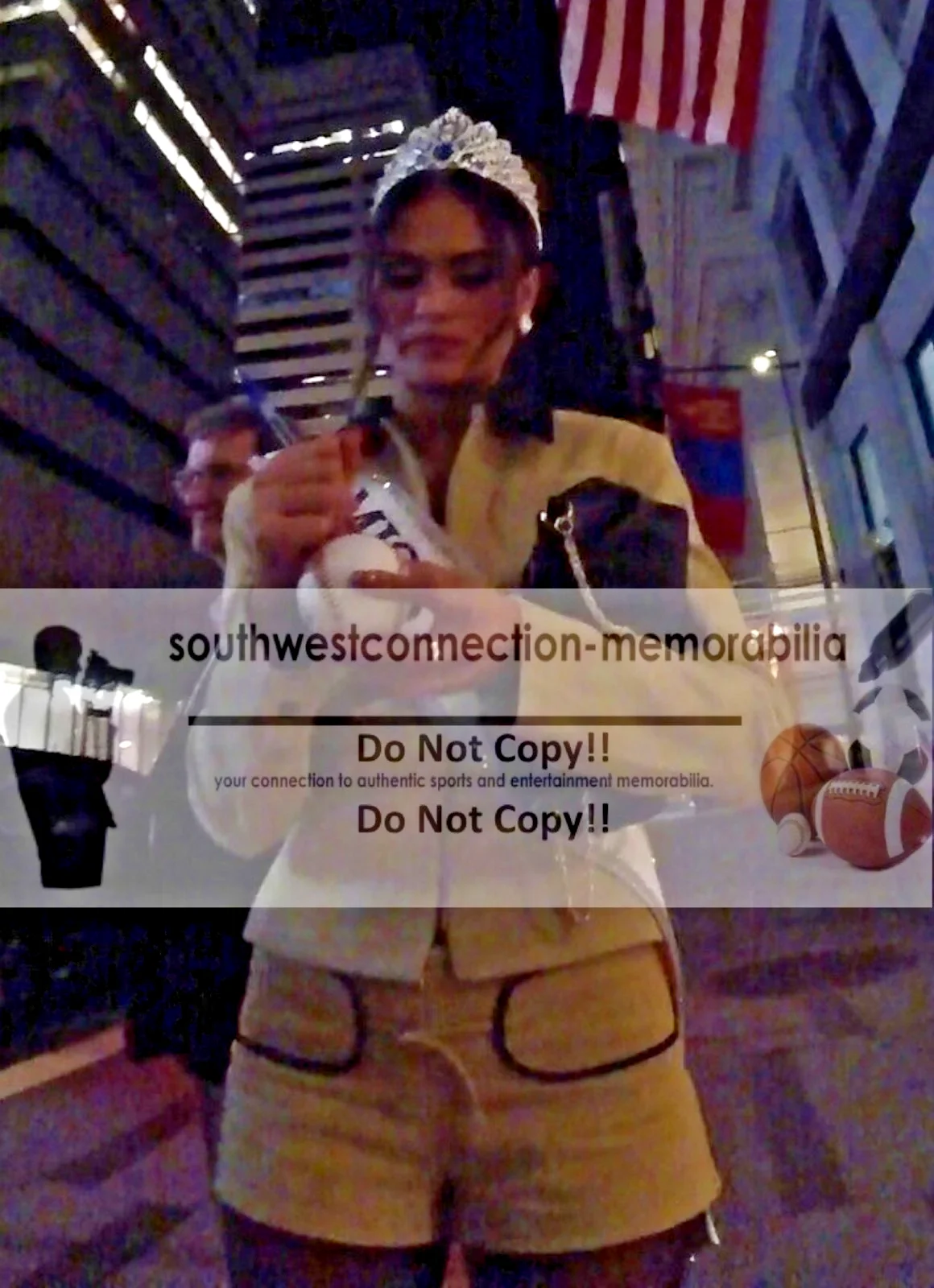 Audrey Eckert — Audrey Eckert Signed Rawlings Baseball Miss USA 25 Inscript Proof COA Autograph, image 2