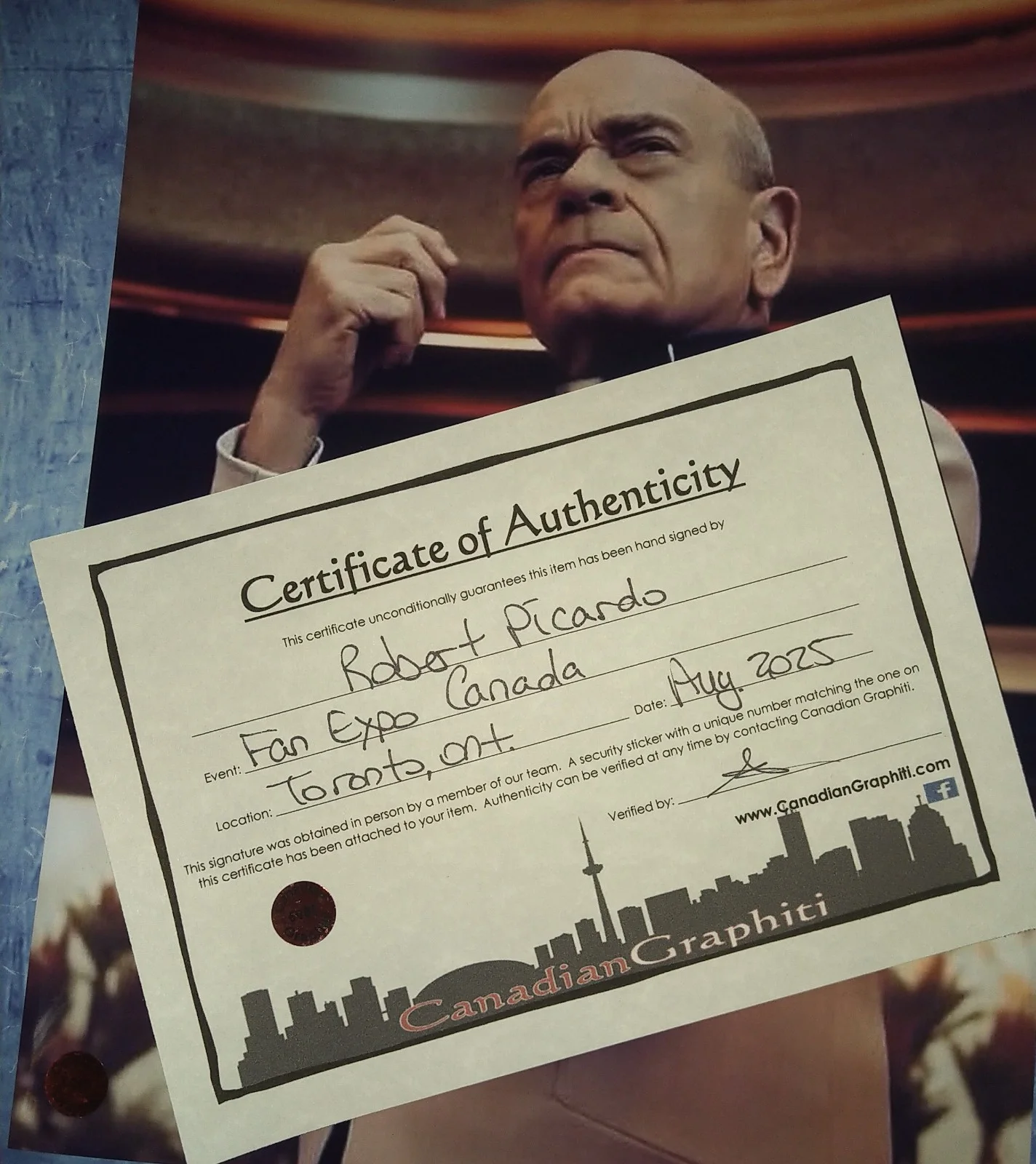 Robert Picardo Hand Signed 8x10 Photo OPix COA Star Trek Enterprise NO US TARIFF, изображение 5