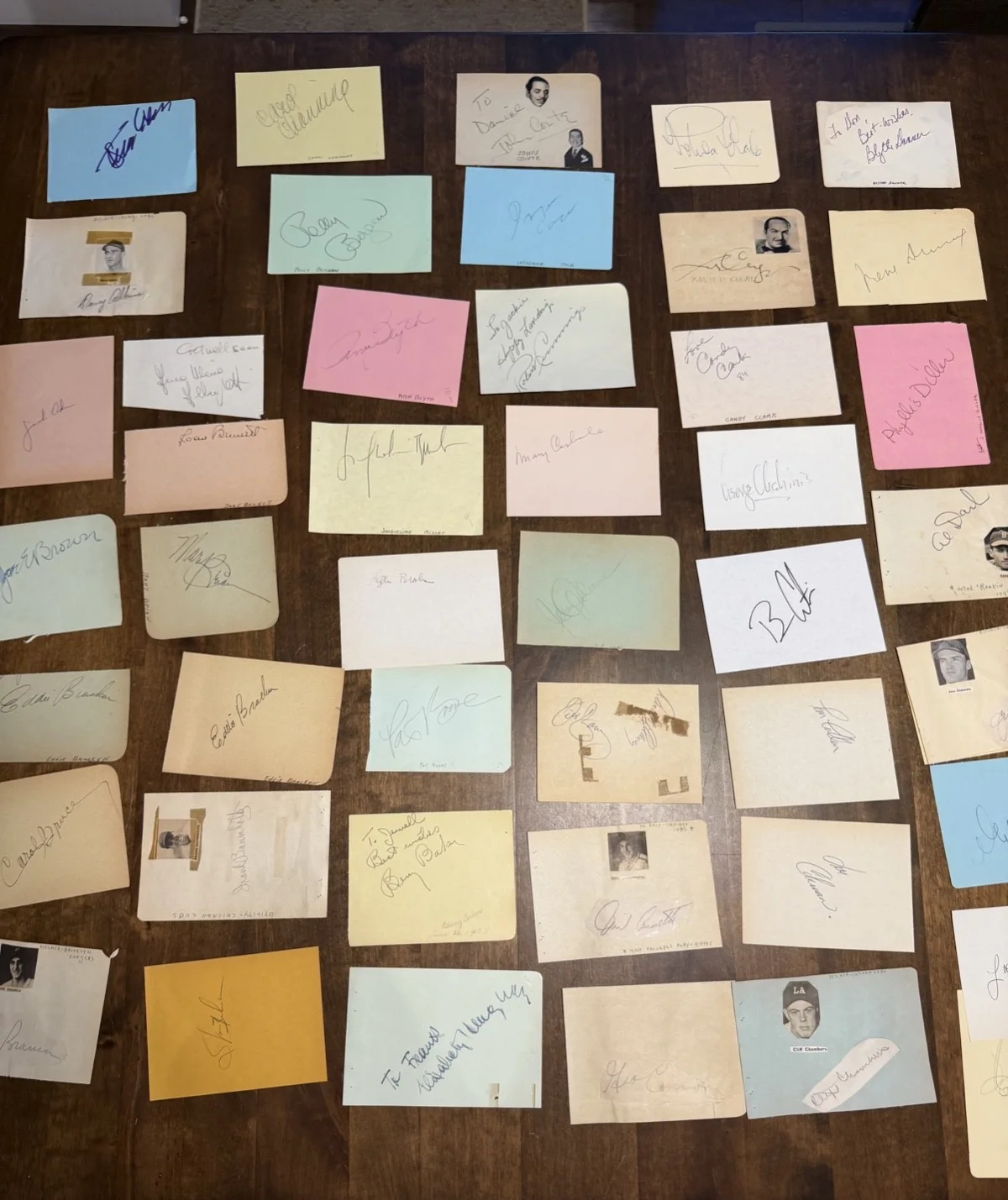 HUGE Lot of 450+ Classic Hollywood/Baseball/Misc Signed/Autographed Album Pages, изображение 4