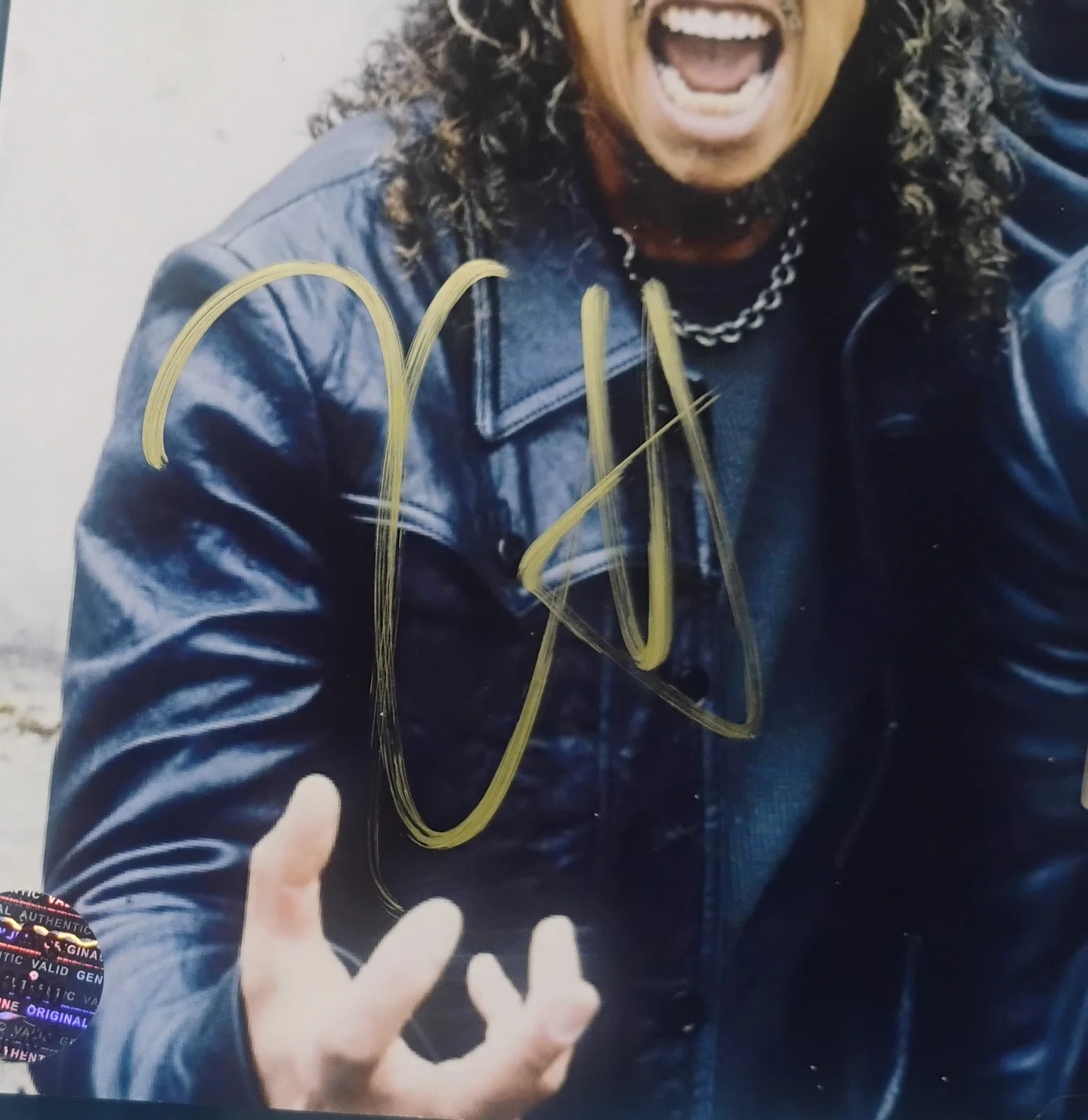 Metallica 4x Hand Signed Photo COA Robert Trujillo Kirk Hammett NO US TARIFFS, изображение 4