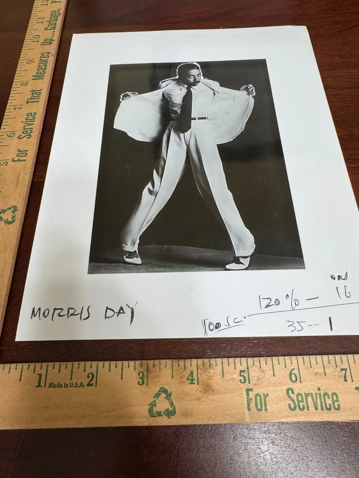 MORRIS DAY AND THE TIME 8x10 PROMO RECORD/MANAGEMENT COMPANY PHOTOGRAPH - MUSIC, изображение 2