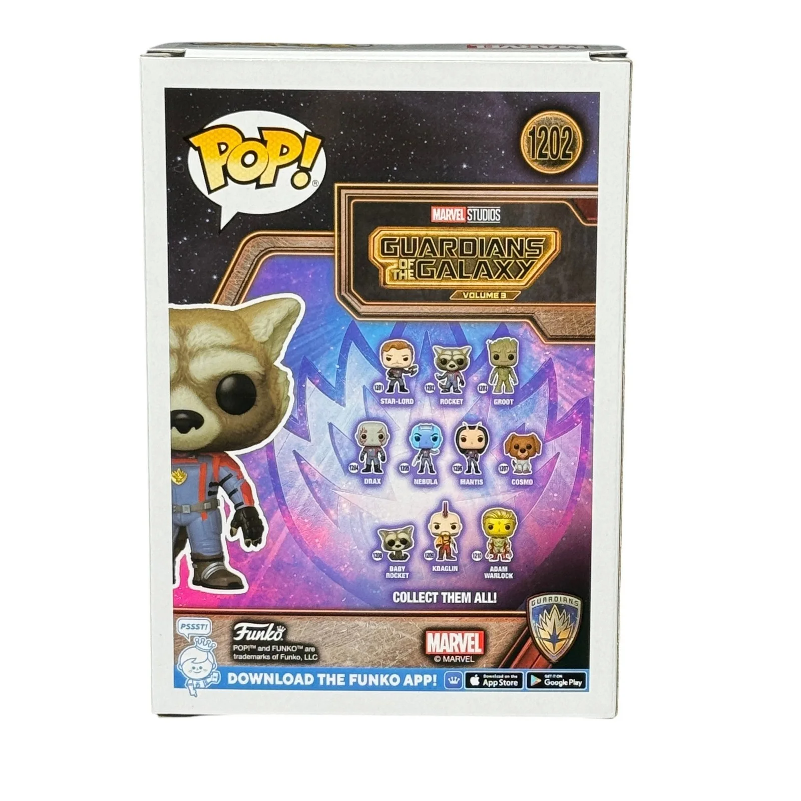 Bradley Cooper — Bradley Cooper Signed Rocket Funko Pop 1202 Autograph Guardians Beckett COA, image 3