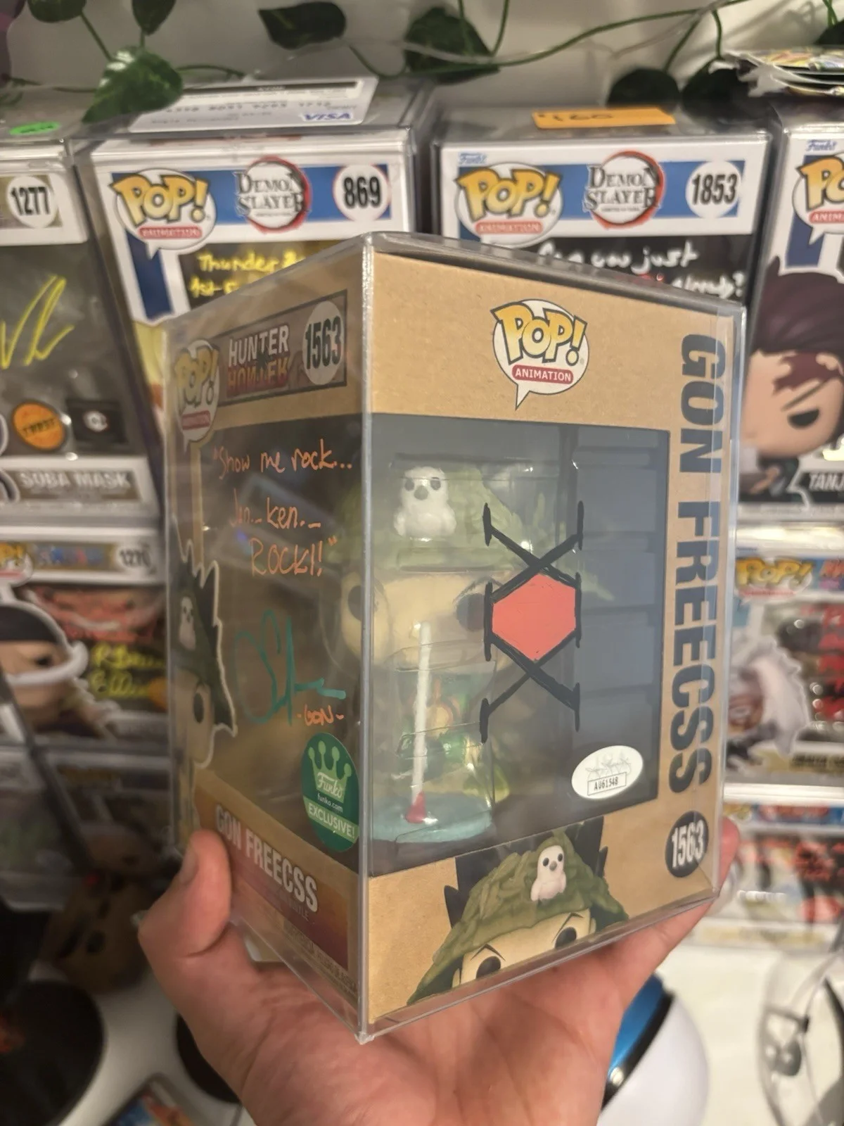 Gon — Funko Pop Hunter x Hunter Gon Freecss #1563 Figure JSA Autographed, image 2
