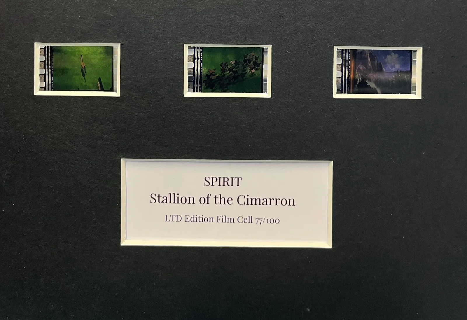 SPIRIT. Stallion of Cimarron . 35mm Film Cell MOUNTED DISPLAY, image 2