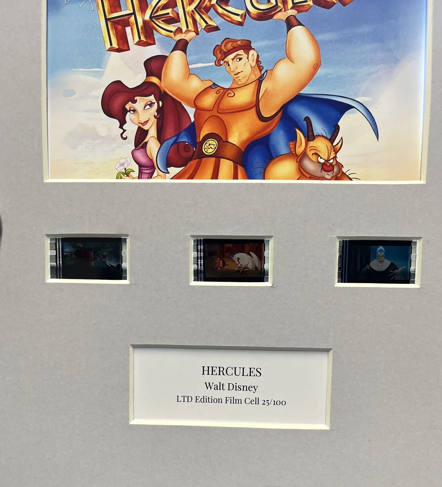 HERCULES. 35mm Film Cell MOUNTED DISPLAY, image 3
