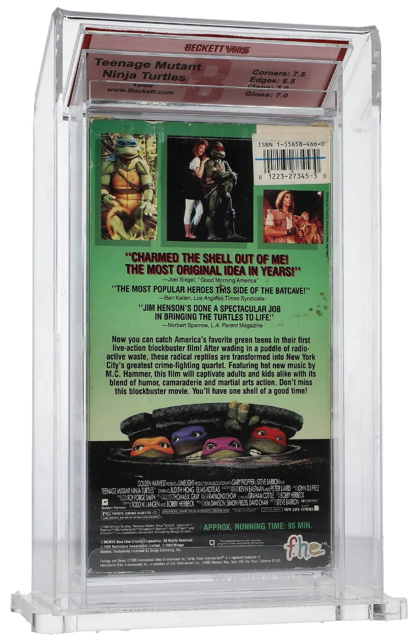 Francois Chau — 1990 TMNT VHS Francois Chau Signed "Shredder" Beckett VHS 7 Ninja Turtles, image 3