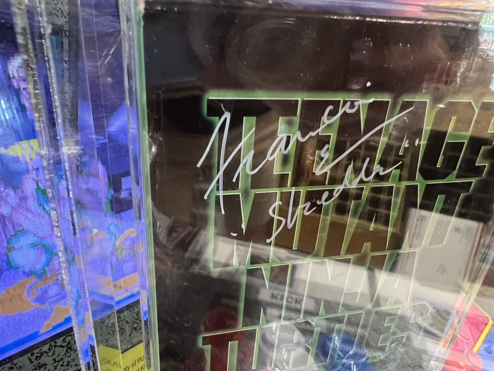 Francois Chau — 1990 TMNT VHS Francois Chau Signed "Shredder" Beckett VHS 7 Ninja Turtles, image 4